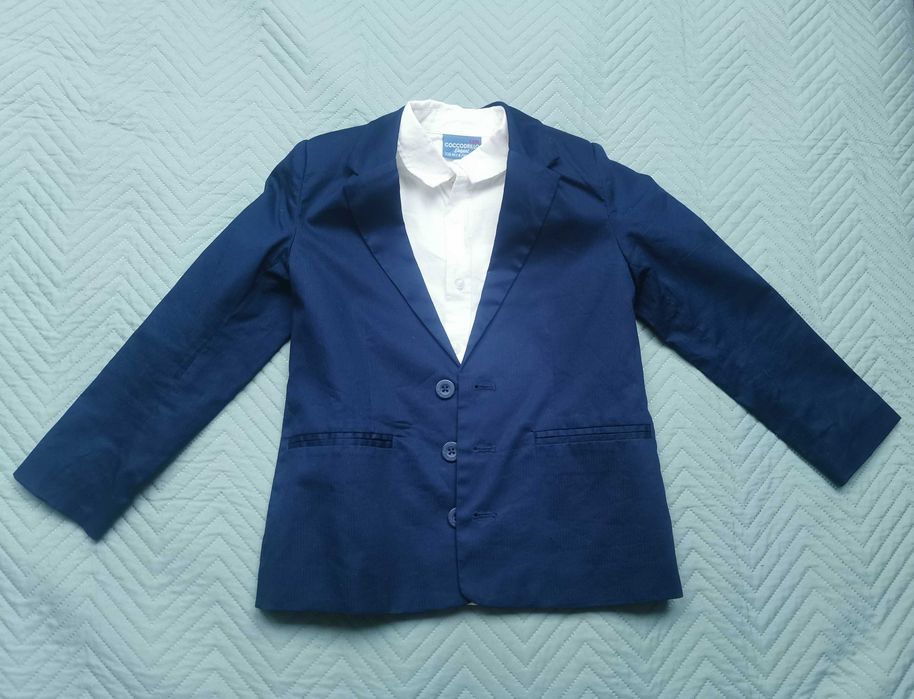 Garnitur Chłopięcy BAWEŁNA +Biała Koszula/ Coccodrillo / Rozm. 110-116