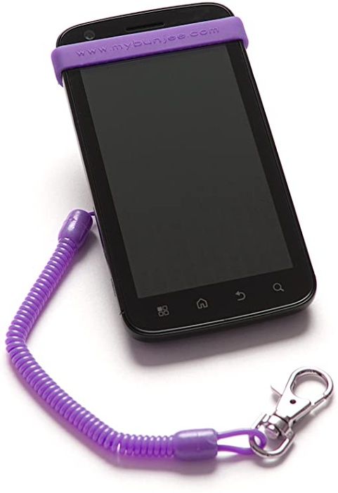 Suporte universal para smartphone myBunjee com chaveiro.