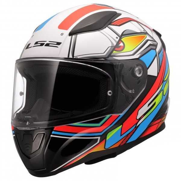 NOWY Kask motocyklowy LS2 FF353 Rapid XDRON White Orange