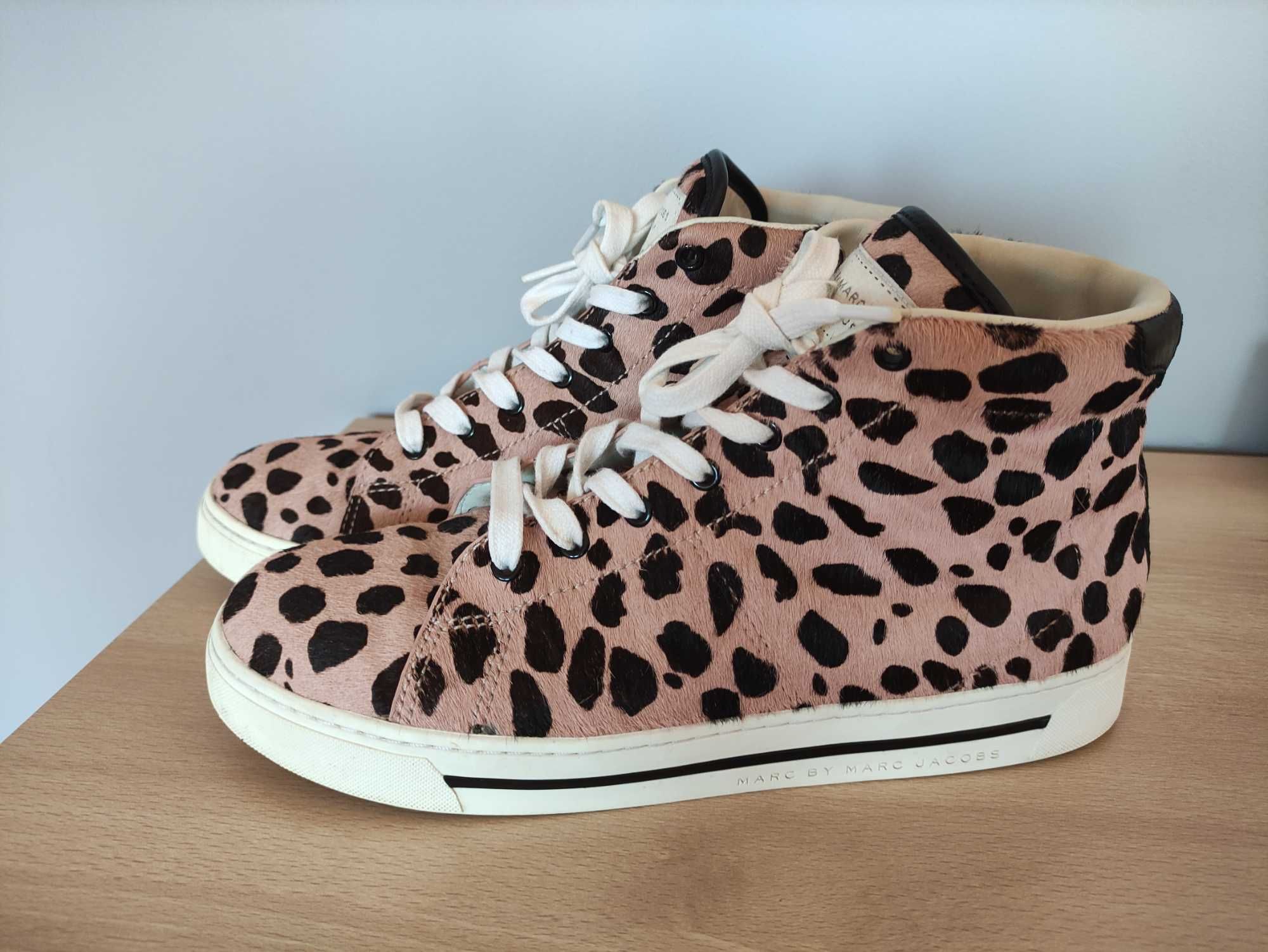 Botki skórzane Marc Jacobs