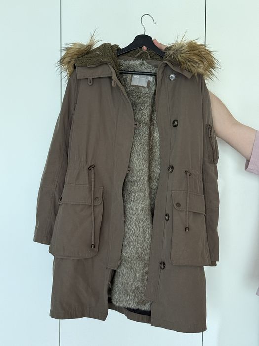 ASOS kurtka płaszcz parka | ciepła ocieplana zimowa