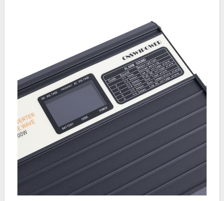 Інвертор напруги  перетворювач 12 в на 220. Swipower 2000 Вт. Чистий с