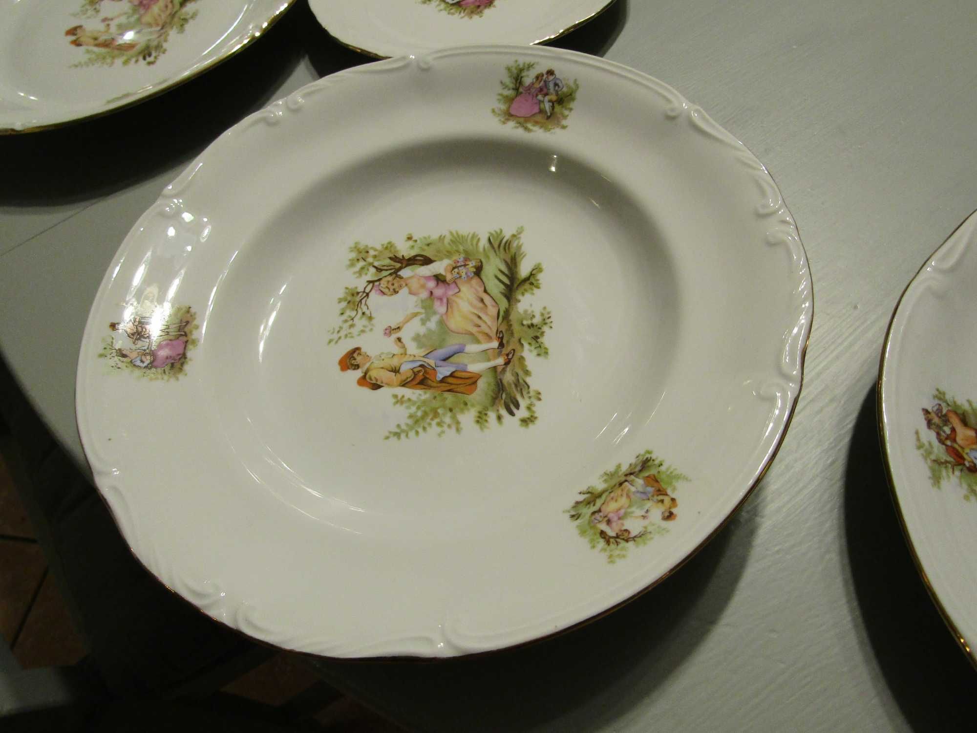 porcelana Chodzież Telimena z mandoliną miłość wiedeńska 21 sztuk