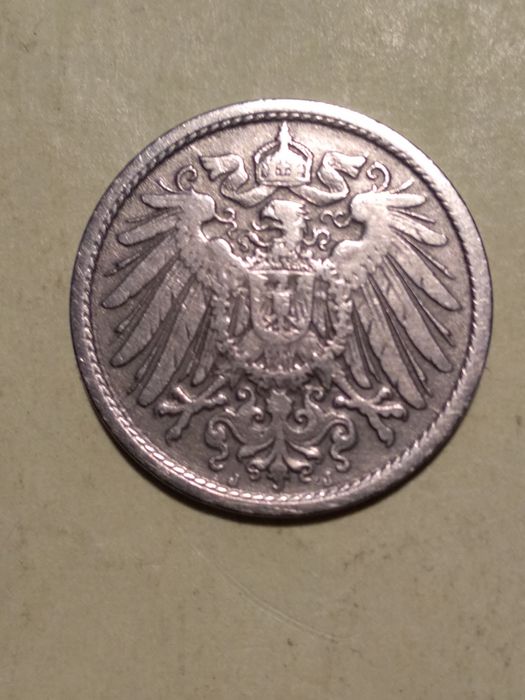 Moedas 10 Pfennig 1900, 1907, 1920, 1921 e 1922 Alemanha