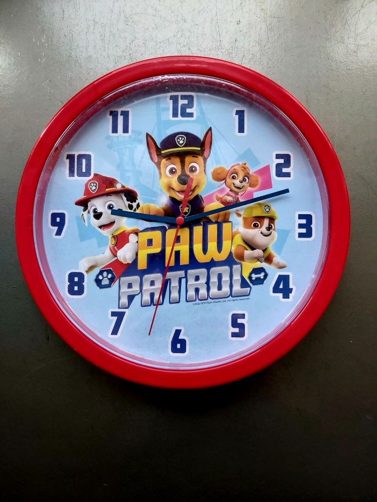 Zegar ścienny Psi Patrol