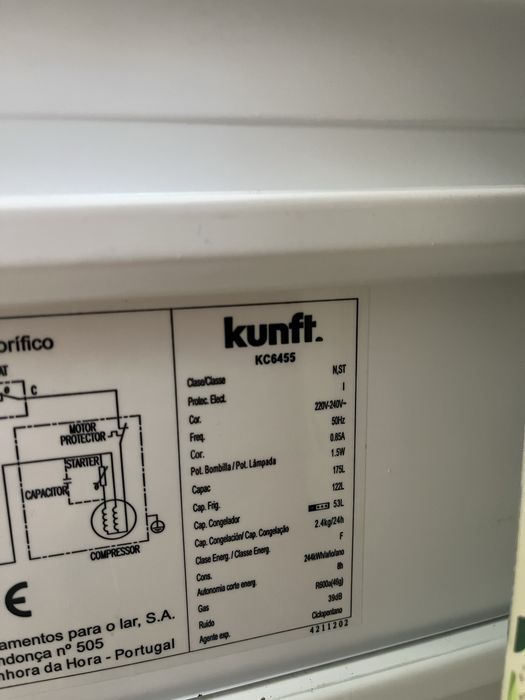 Frigorífico KUNFT 175 L