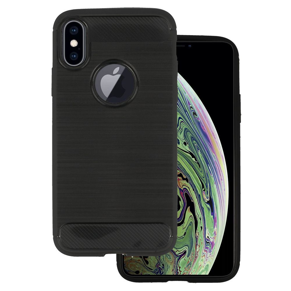 Back Case Carbon Do Iphone X/Xs Czarny