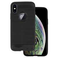 Back Case Carbon Do Iphone X/Xs Czarny