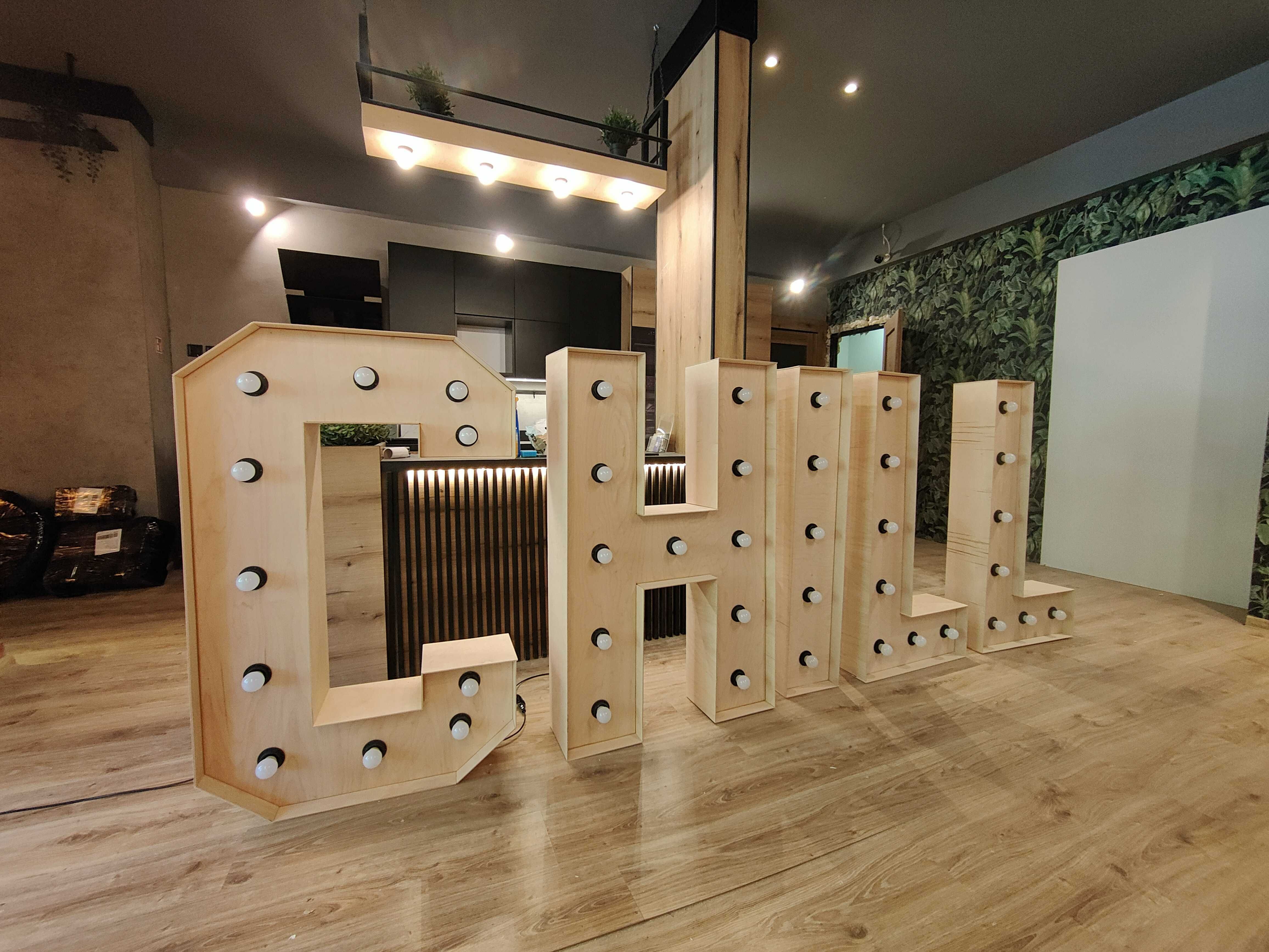 Napis led, napis chill, napisy 3d, producent Certyfiakt CE