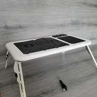 Stolik pod laptopa do łóżka chłodzenie składany e-table