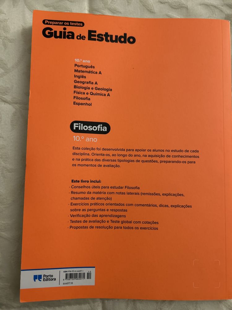 Guia de Estudo Preparar os Testes Filosofia 10° ano