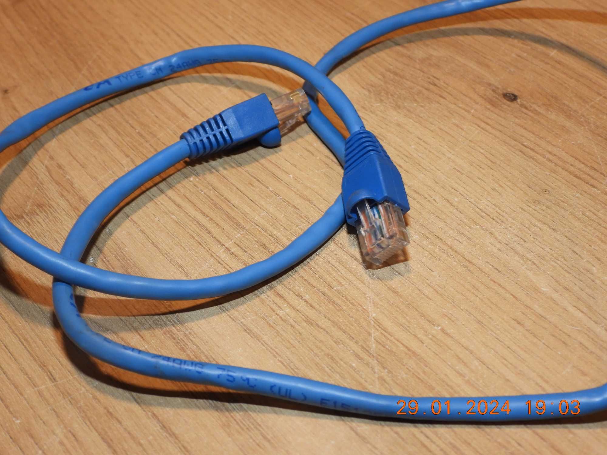 Kabel sieciowy  LAN ETHERNET RJ45 - 100cm