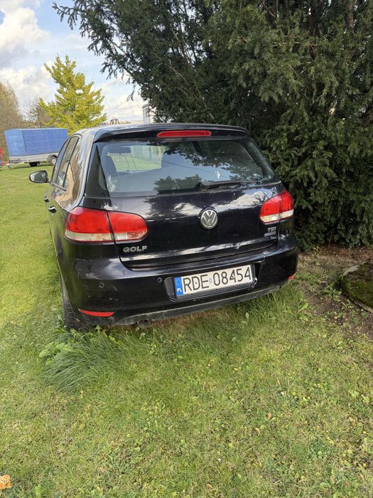 Golf 6 na części rozbierany czarny