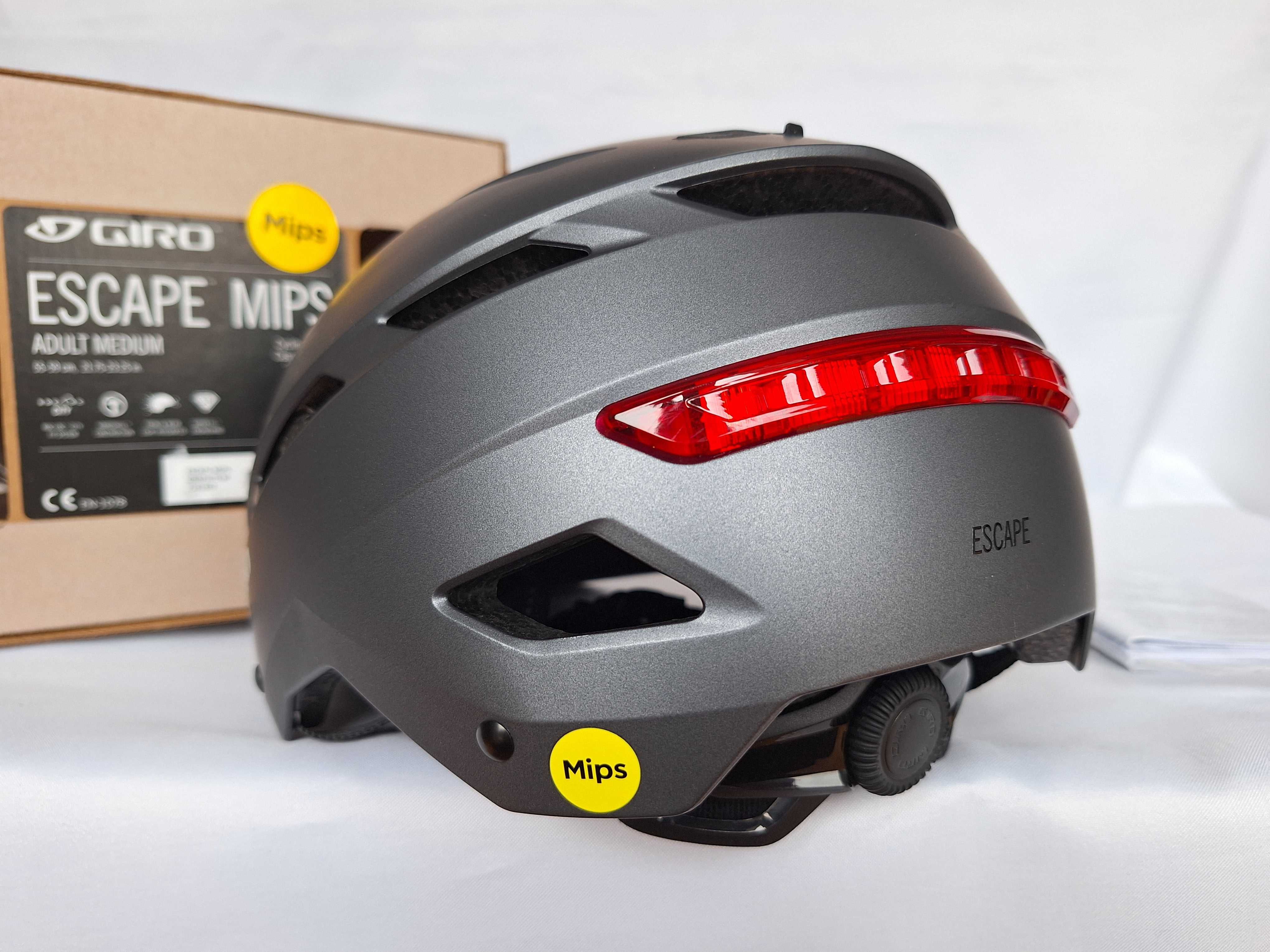 Kask rowerowy Giro Escape Mips Graphite M 55-59cm LED