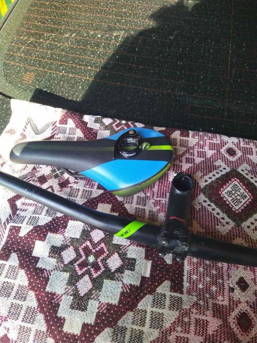 Запчасти на велосипед Cube - седло, руль, вынос, хомут