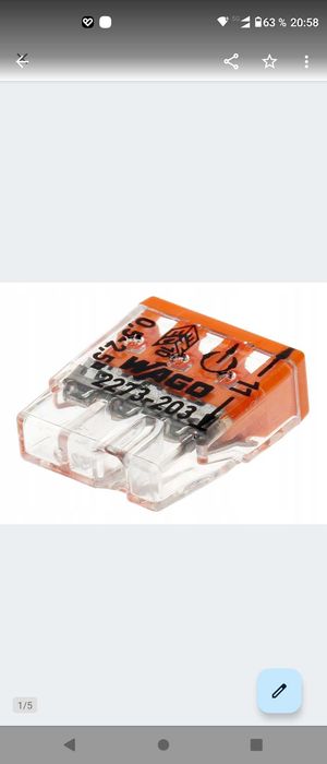 Wago з'єднання кабелю