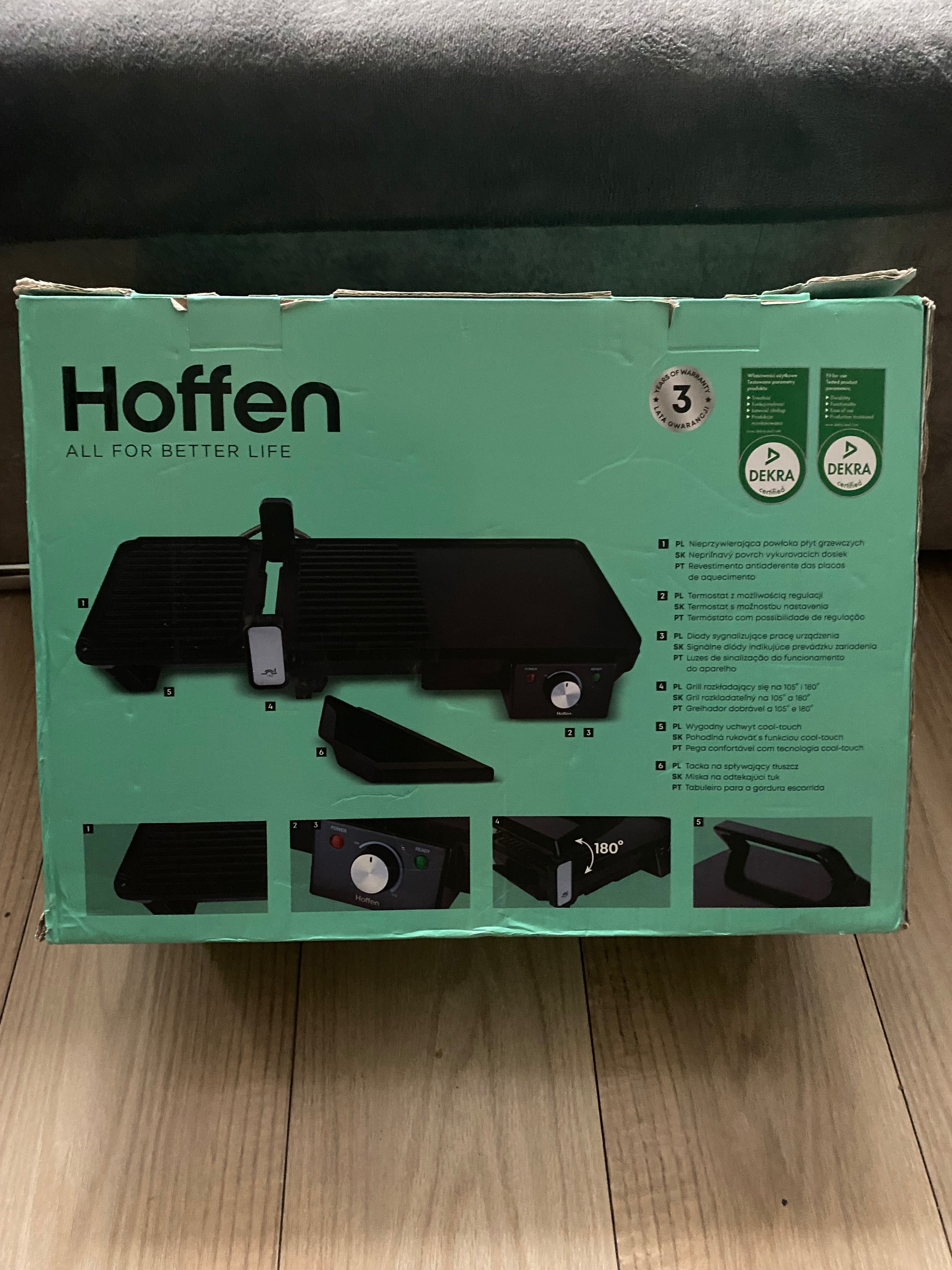 Grill elektryczny rozkładany Hoffen