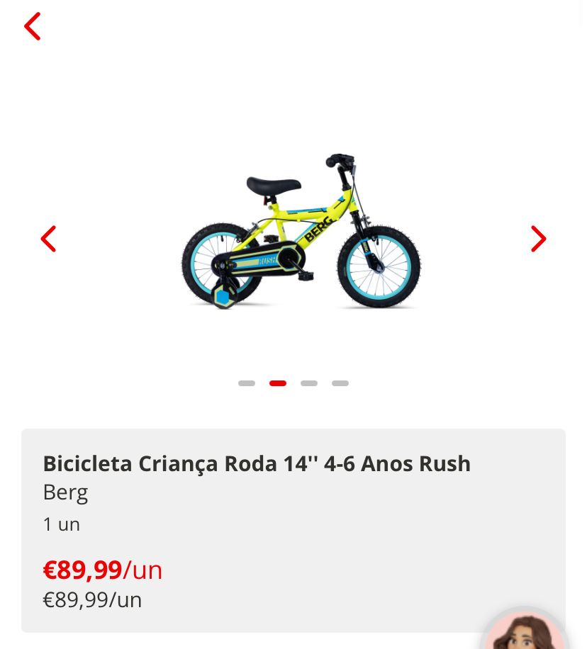 Bicicleta roda 14