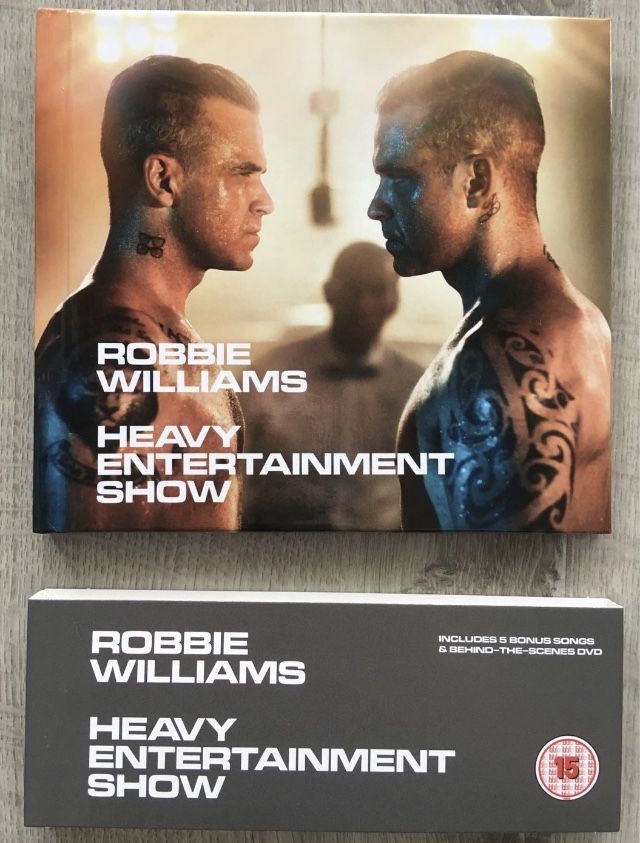 Robbie Williams heavy entertainment show CD + dvd nowy box album