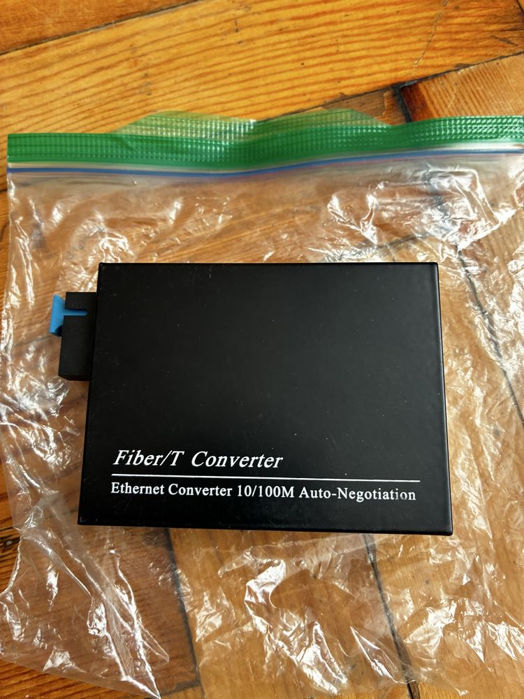 Оптоволоконний конвертер 10/100 Fiber T