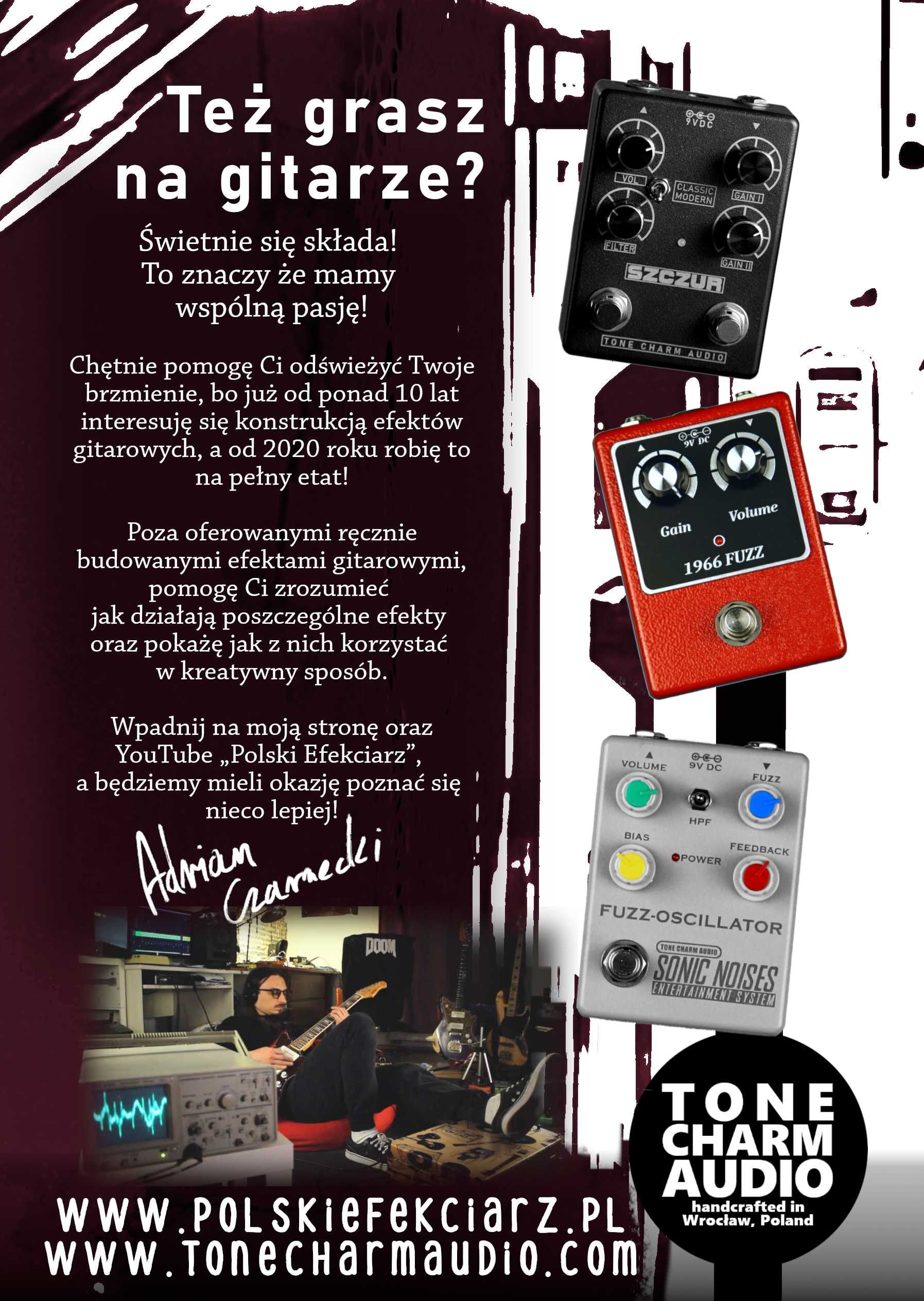 Flanger Chorus i Phaser Polski efekt gitarowy Tone Charm Audio