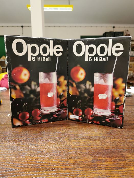 Stare Retro szklanki Krosno OPOLE Poland 523