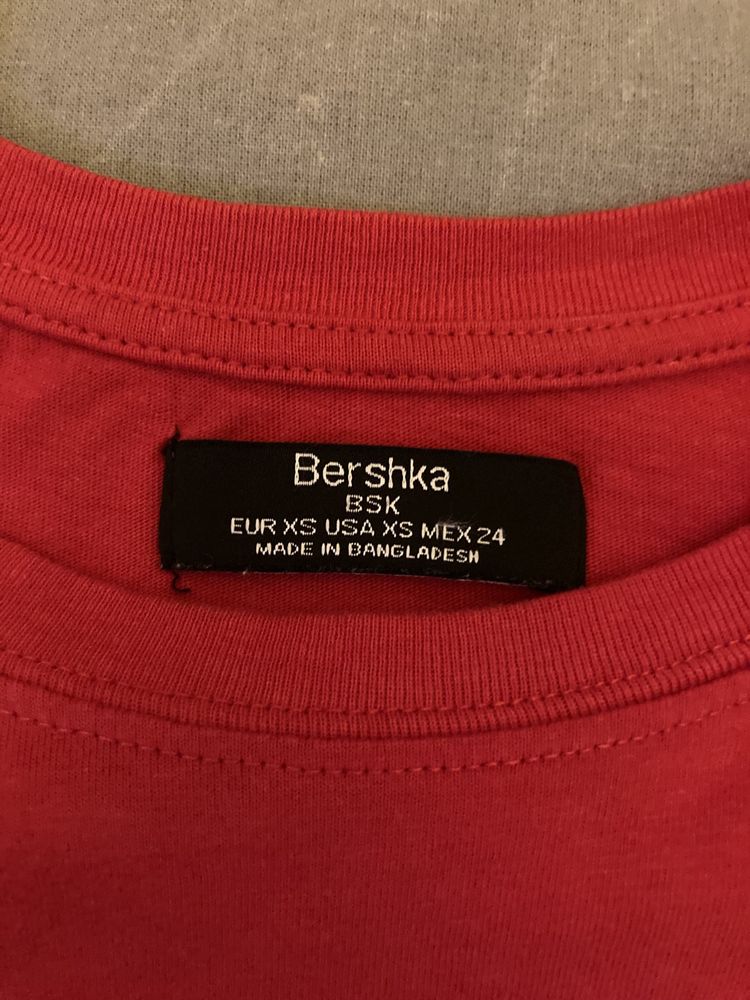 Top vermelho bershka