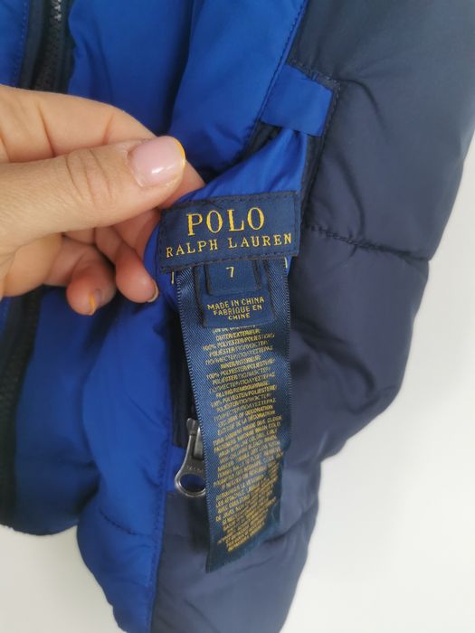 Kamizelka bezrekawnik Polo Ralph Lauren 128 / 134 roz 7 dwustronna