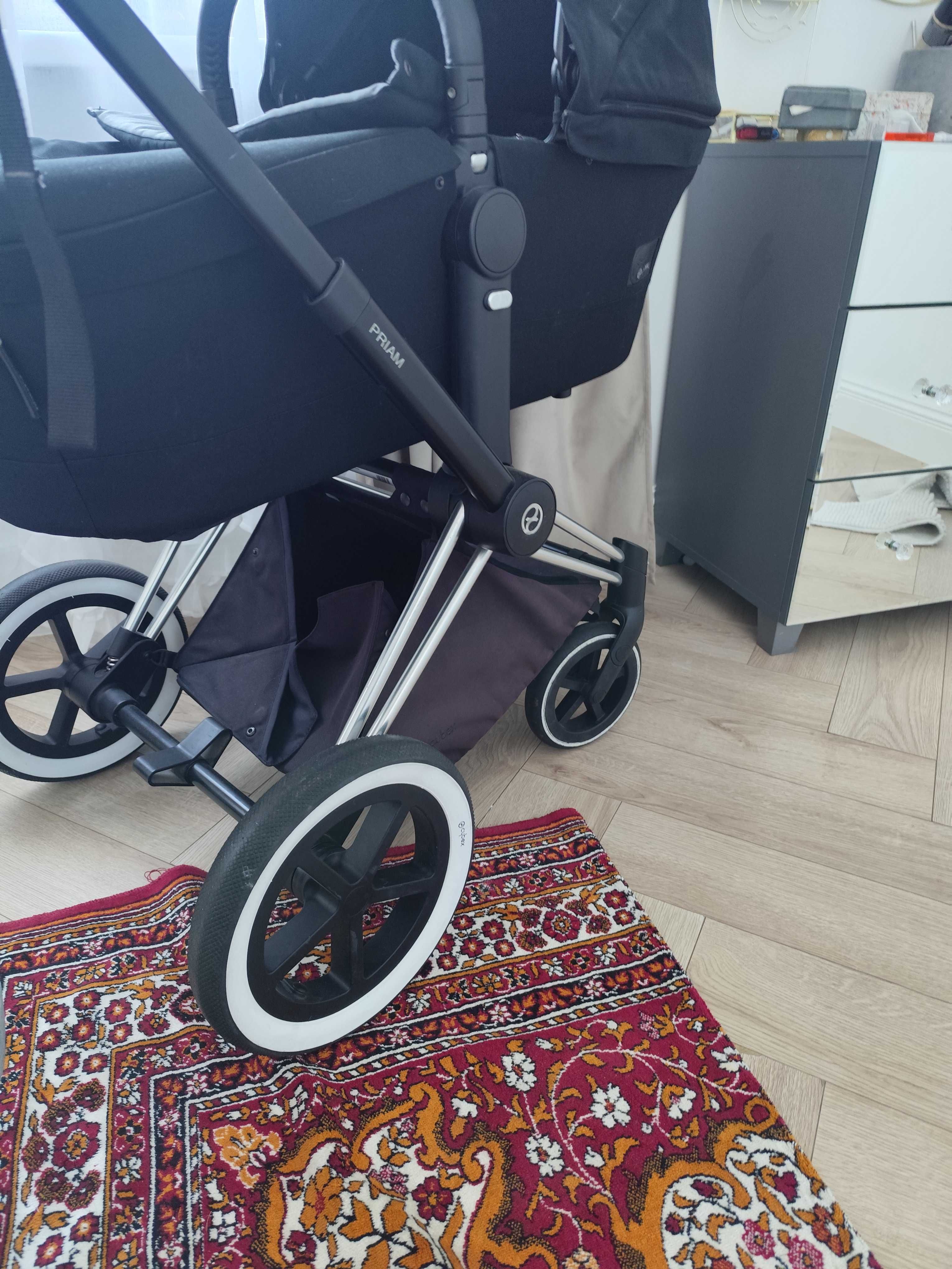 Wózek Cybex Priam 2in2 light seat deep chrome black