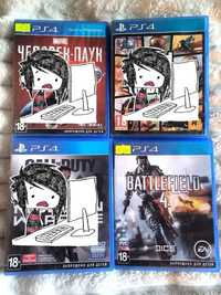 Sony PlayStation 4,диски для PS4 ,игры Spiderman, GTA,Call of Duty