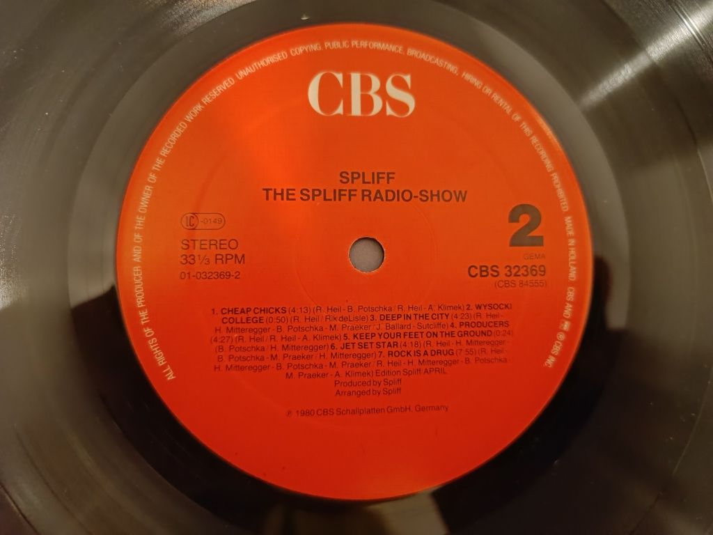 Płyta winylowa The spliff radio show 1980 , press germany