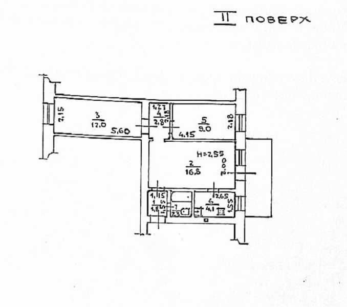 В продаже 3-х комн. квартира в центре.