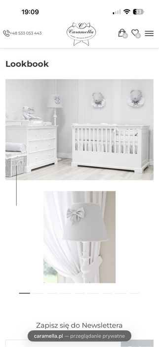 Łóżeczko Caramella