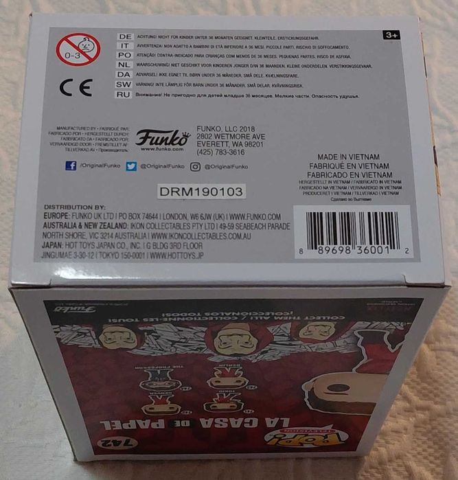 funko pop  la casa de papel 742 denver