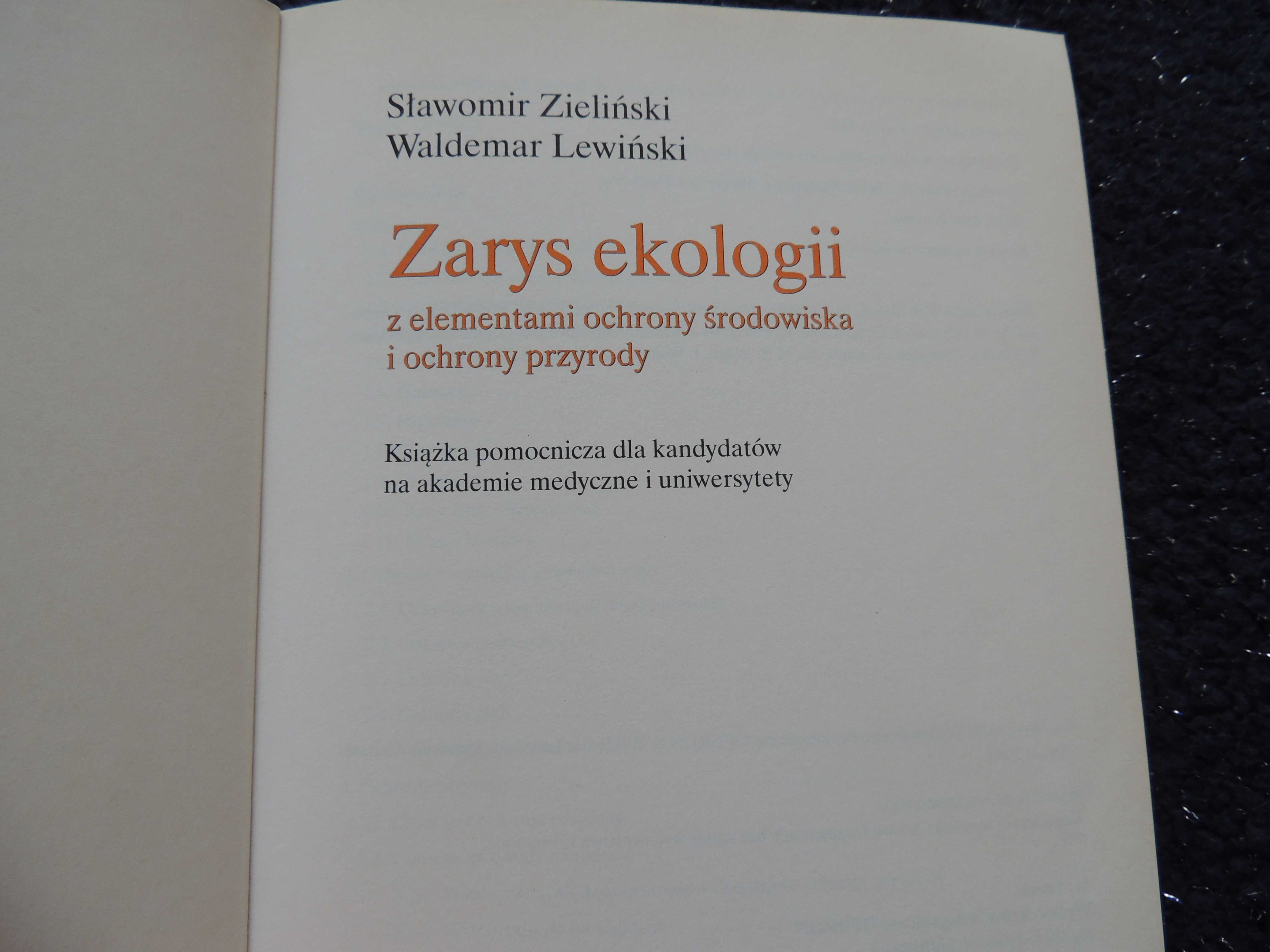 Zarys ekologii z elementami ochrony środowiska i ochrony przyrody