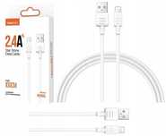 Kabel Lightning Do Iphone 1M 12 Pro 11 X 8 7 Mocny Szybki 2.4A Recci