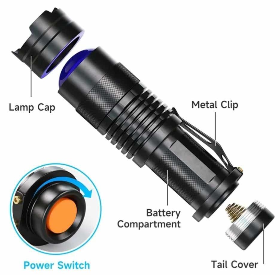 Latarka UV led 395 NM