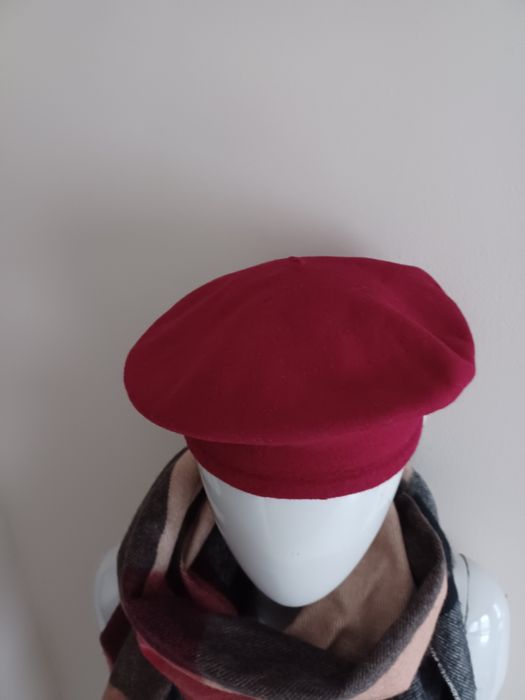 Wełniany beret czerwony Kangol
