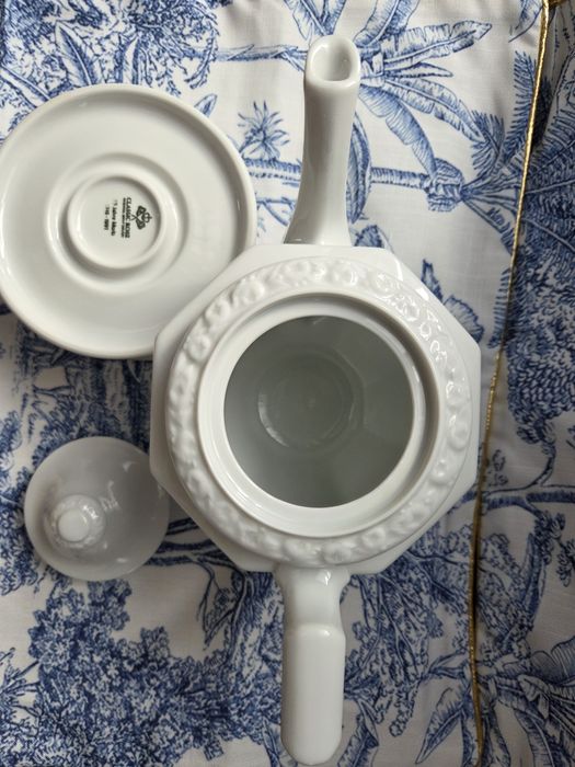 Rosenthal Maria Biała Nowy Dzbanek do Herbaty z Podgrzewaczem