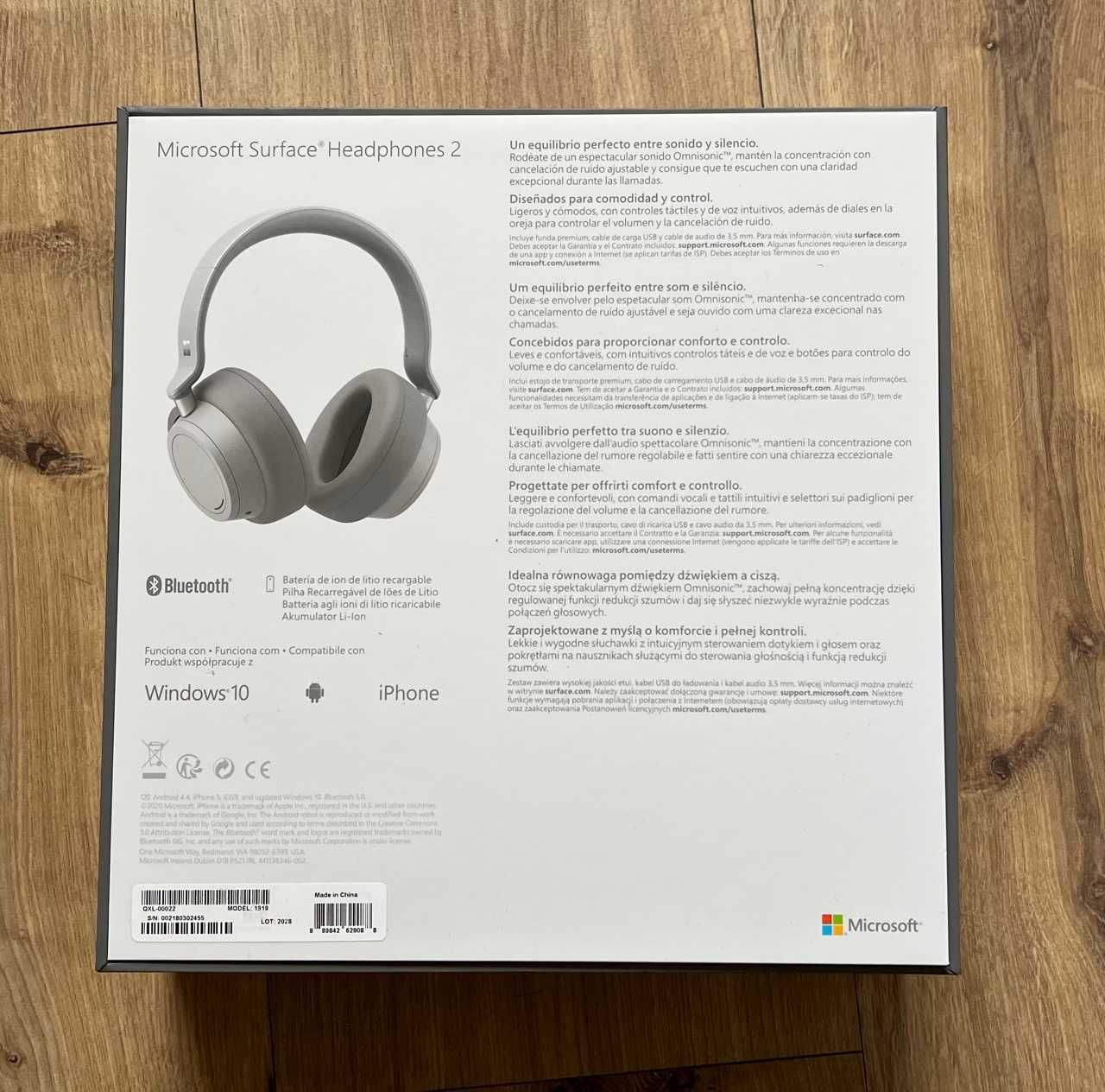 Słuchawki Microsoft Surface Headphones 2