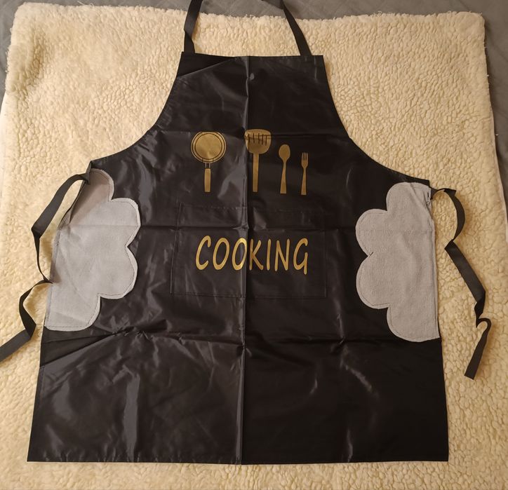 Фартух кухонный водонепроницаемый фартух черный передник