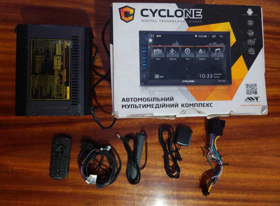 2din Автомагнітола CYCLONE MP-7093A магнитола android 4G carplay
