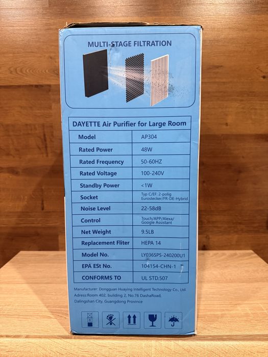 Очисник повітря DAYETTE WiFi HEPA 14