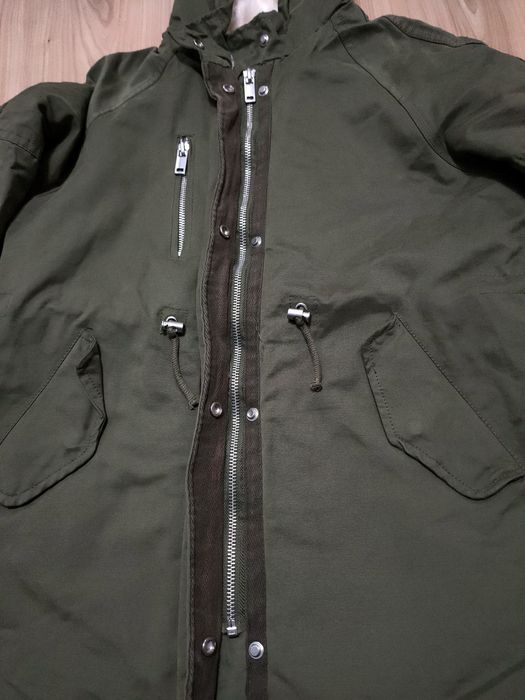 Zara kids Kurtka parka khaki unisex na 140