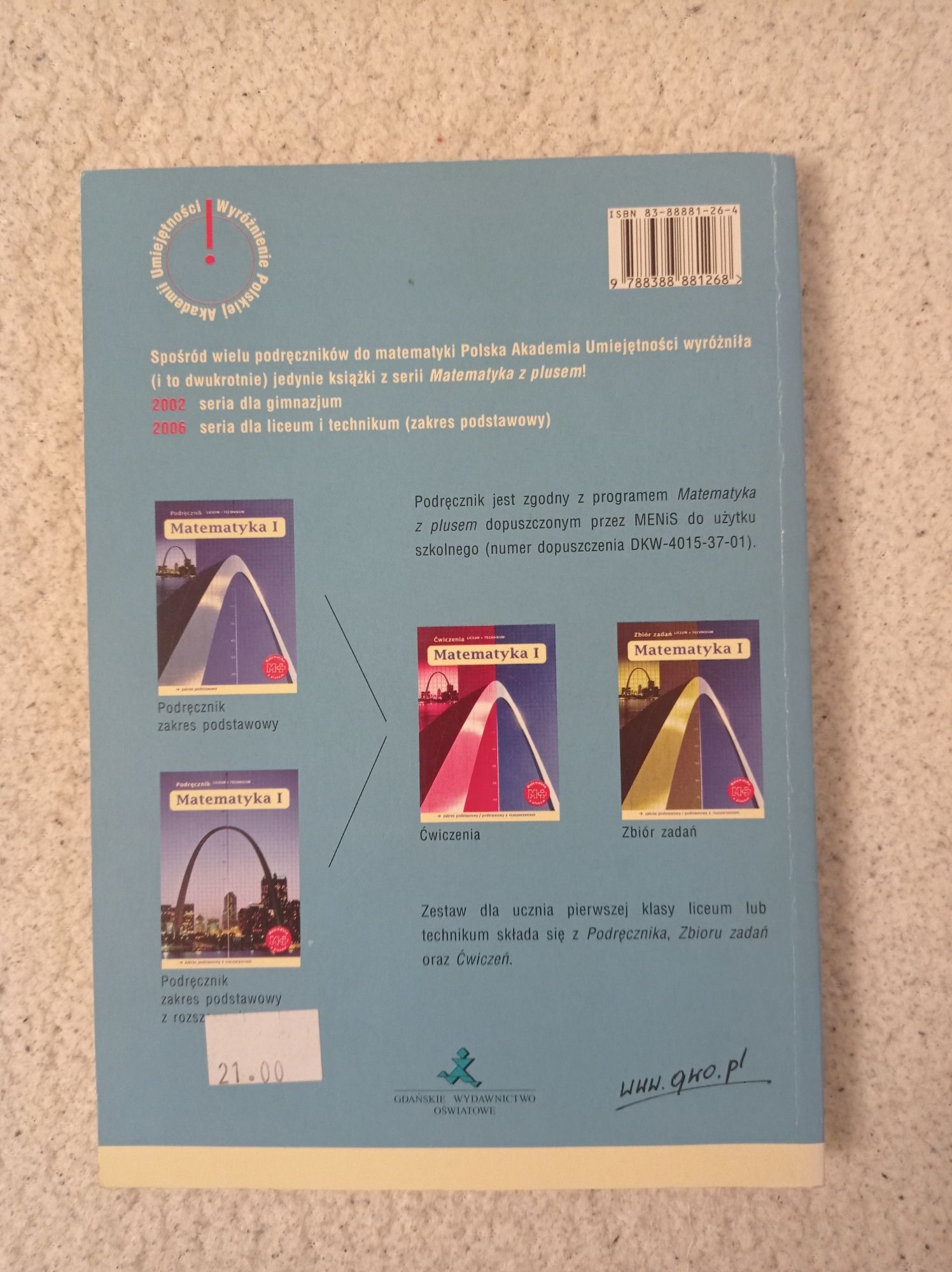 Matematyka 1. Podręcznik LO