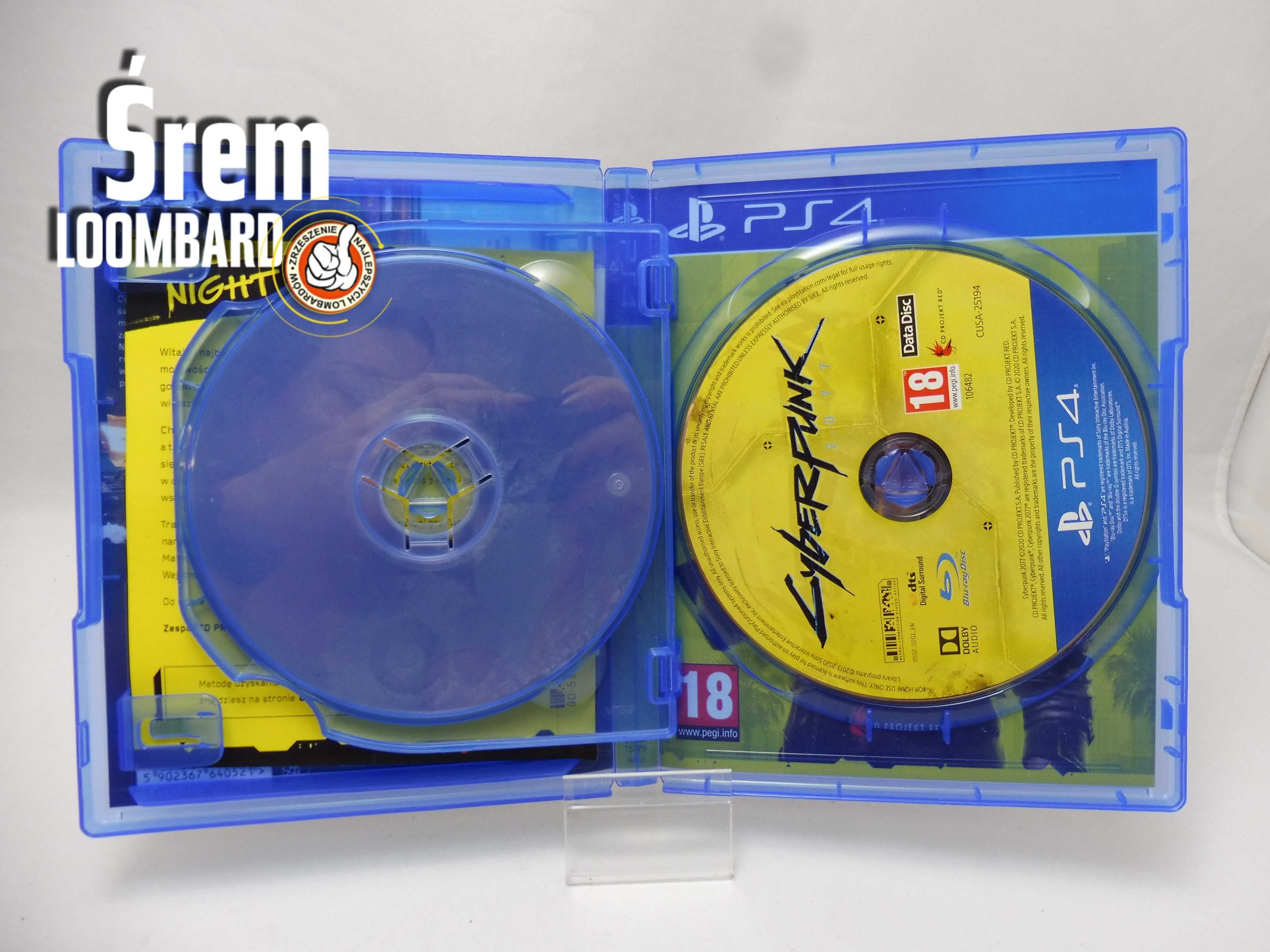 Gra Cyberpunk 2077 na PS4 Fun Bundle, Stan bdb!