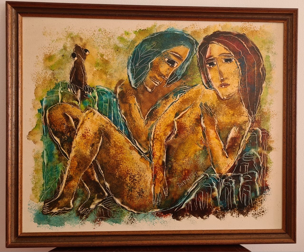 Quadro Burnett com moldura