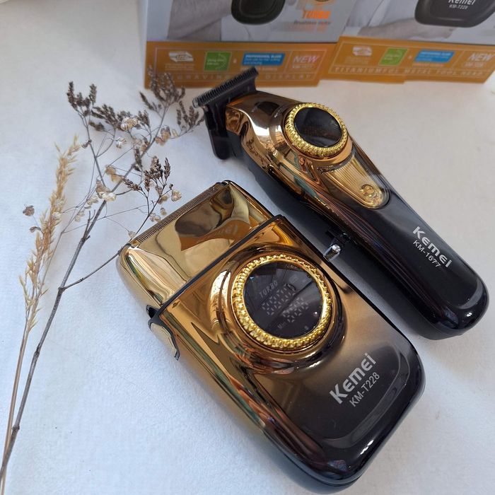 Набір шейвер +тример Kemei!Топова якість!