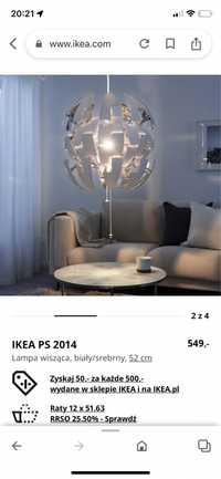 Ikea lampa wiszaca duża 52 cm