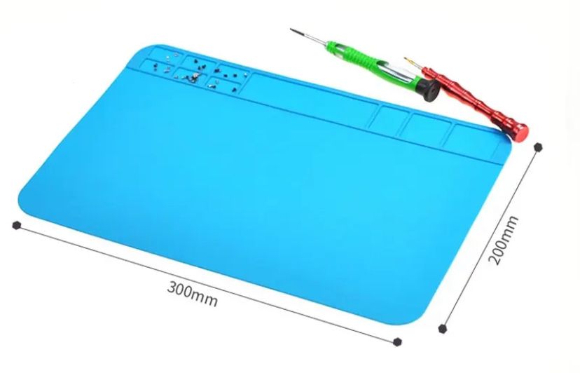 Силиконовый термостойкий коврик для пайки антистатический с ячейками